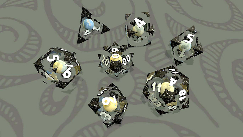 Lacunary dice in the Stargazer theme